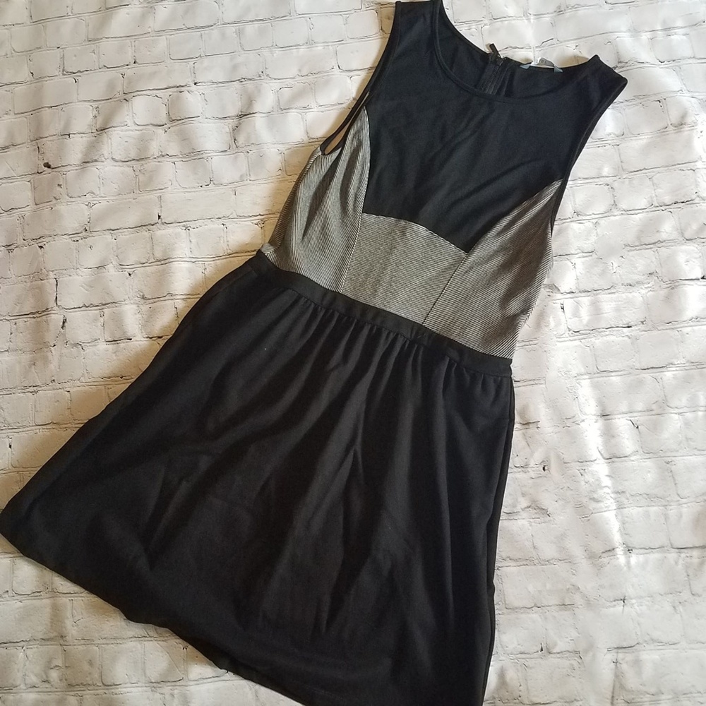 Tart Black & Gray Mini Dress